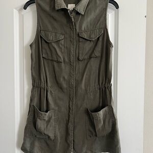 Women's Olive Green Utility Vest